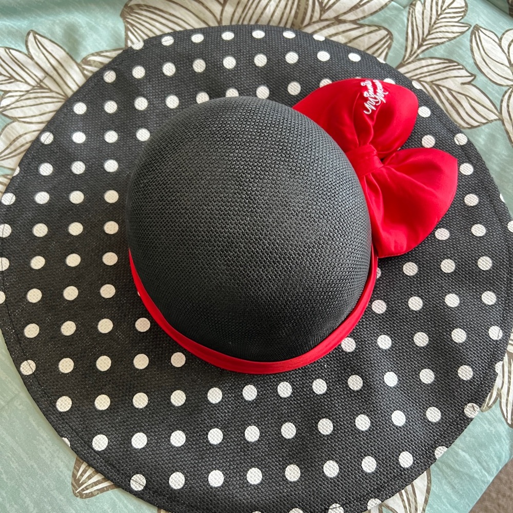 Disney Black and Red Polka Dot Hat